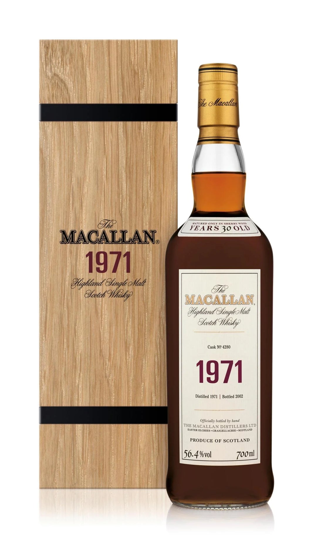 The Macallan Fine & Rare Scotch Single Malt 1971 Cask No. 4280 750ml